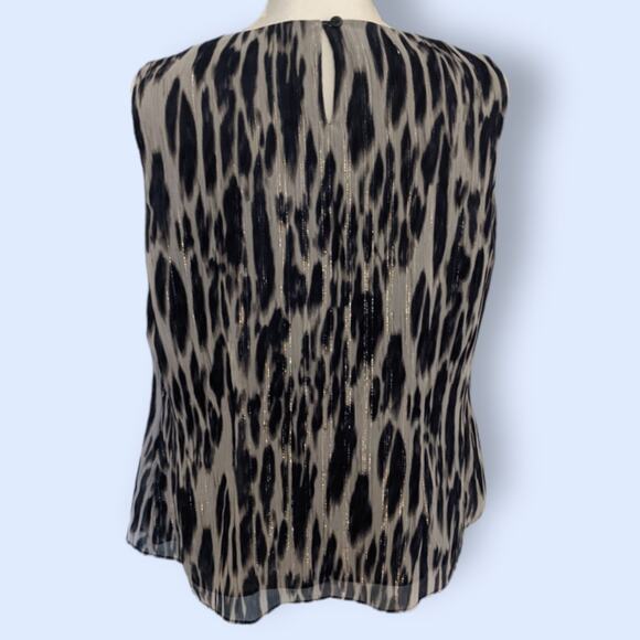Jones NY Sleeveless Animal Print Top Size 14 - Picture 5 of 6
